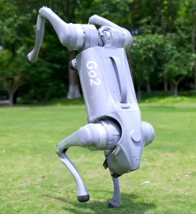 Unitree Go2 Robot Akrobatik Hareket